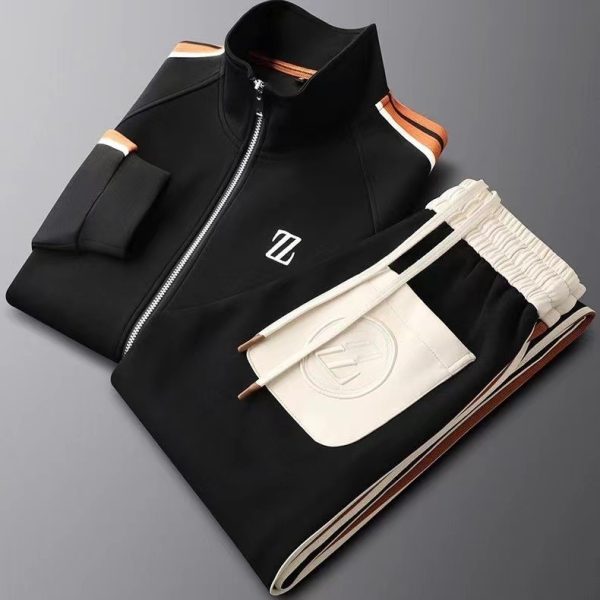 Stand Collar Casual Sports Suit Men's Sportswear - Image 7