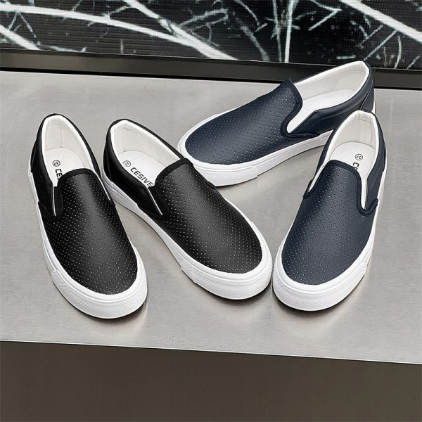 Men's And Women's Korean-style Couple Sports Breathable One Pedal Sneakers - Image 3