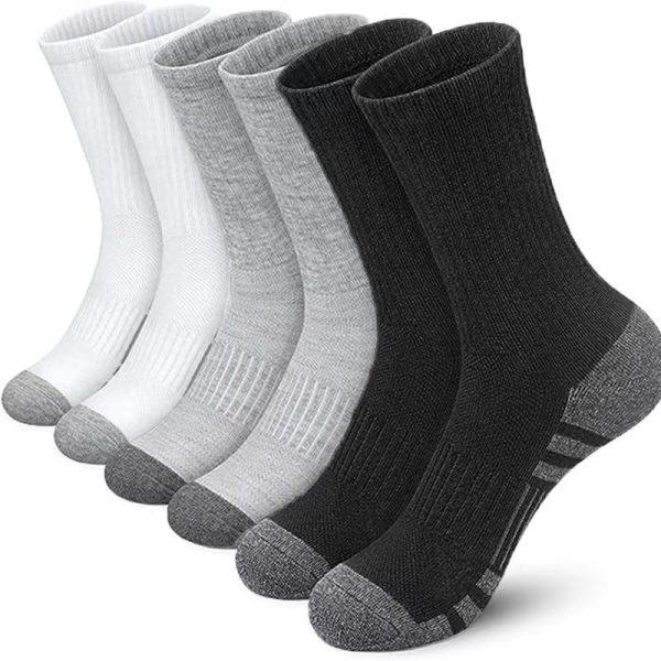 Color Matching Athletic Socks Plus Size Basketball Mid Tube Cotton Breathable - Image 6