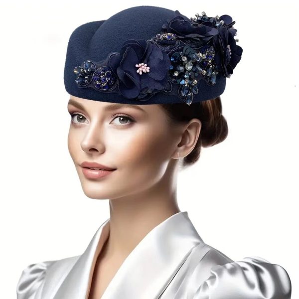 Retro British Felt Headscarf Soft Beret - Image 9