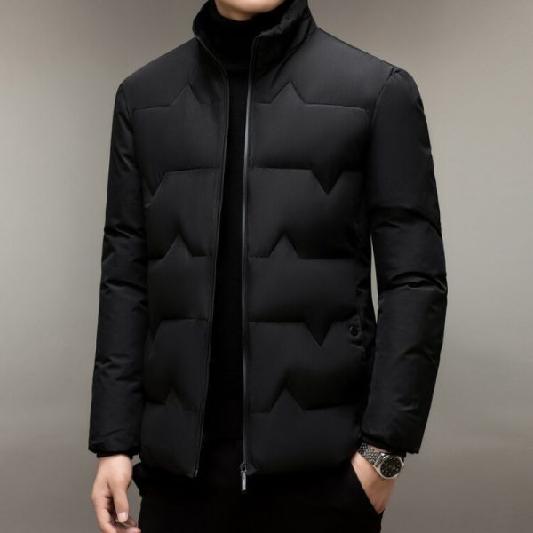 Men's Thickened Cotton-padded Coat Middle-aged Dad Cotton-padded Jacket - Image 2