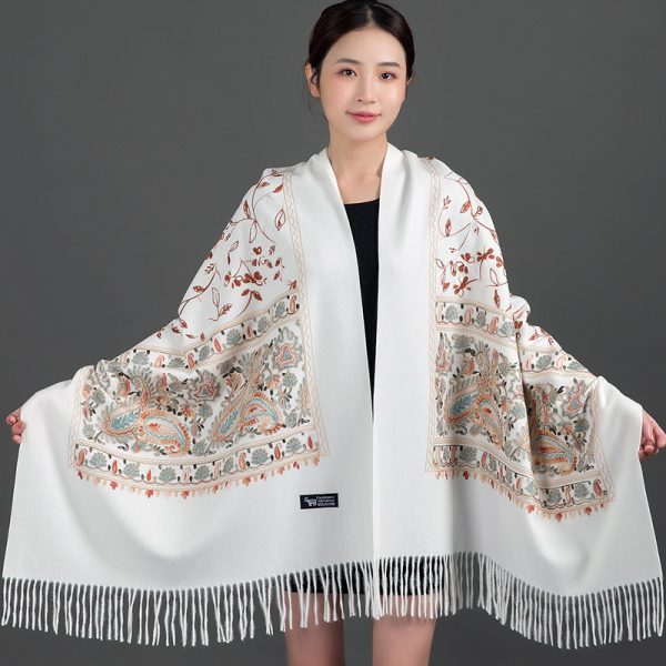 Scarf Shawl Cashmere Warm Cheongsam Outerwear - Image 7