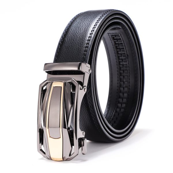 Men's Two-layer Cowhide Business Casual All-match Pants Belt - Image 4