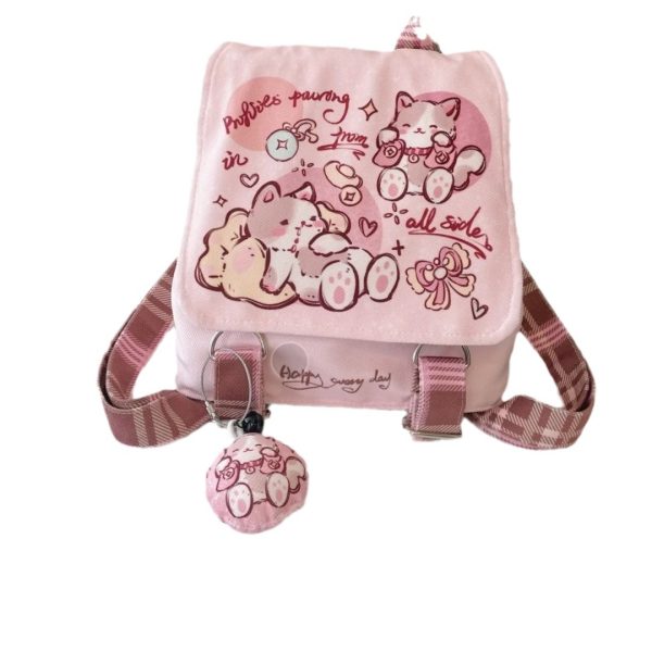 Lightweight And Large Capacity Cute Design Canvas Bag - Image 5