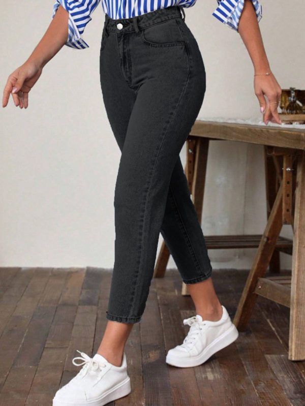 Retro High Waist Stretch Skinny Jeans For Women - Image 4