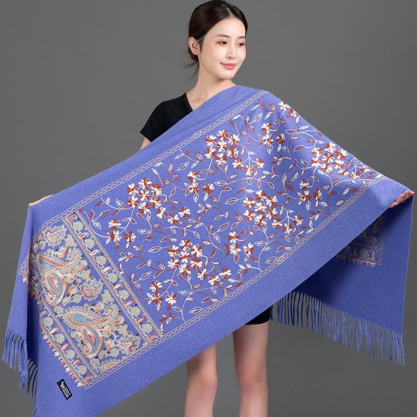 Scarf Shawl Cashmere Warm Cheongsam Outerwear - Image 2