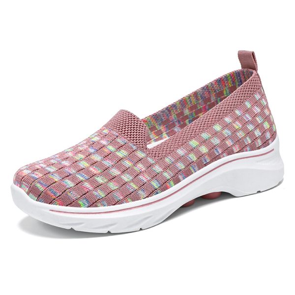 Fashion Colorblock Platform Casual Women's Breathable Shoes - Image 8