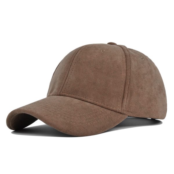 Suede Solid Color Soft Top Baseball Cap Simple Lambswool - Image 10