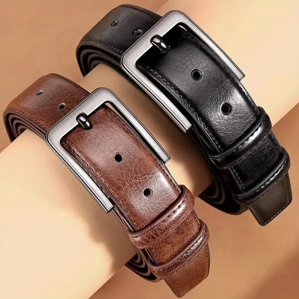 Men's Retro Pin Buckle Belt Simple All-match - Image 2