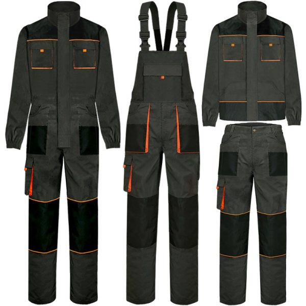 Multi-pocket Overalls Suit Wear-resistant One-piece