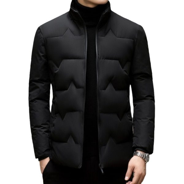 Men's Thickened Cotton-padded Coat Middle-aged Dad Cotton-padded Jacket - Image 5