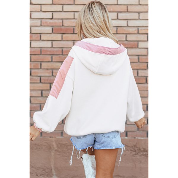 Leisure Style Overszie Contrast Color Long Sleeves Sweater - Image 4