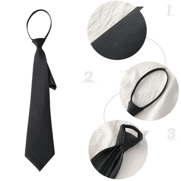 Student Zipper Lazy Safety Tie Men And Women - Image 3