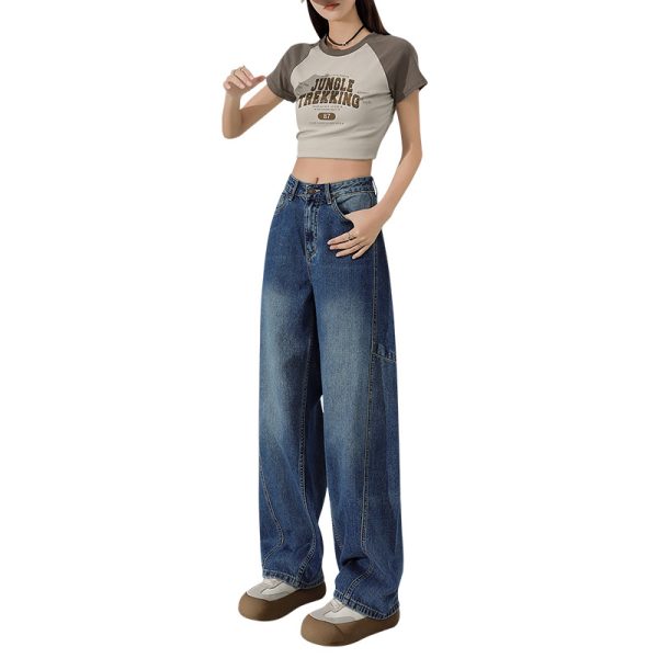 Wide Leg Jeans Loose Fashion Women - Image 4