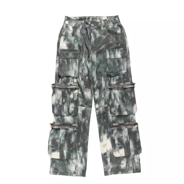 Street Design Spring New Camouflage Multi-pocket Cargo Pants Loose Girl - Image 2