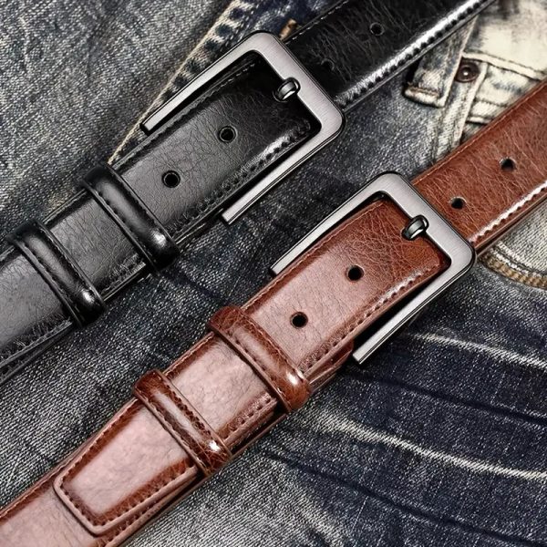 Men's Retro Pin Buckle Belt Simple All-match - Image 3