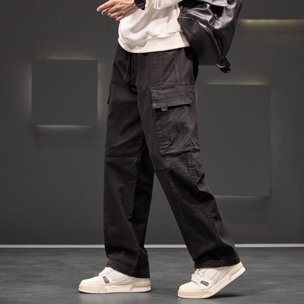 Autumn And Winter New Straight Loose Oversized Cargo Pants - Image 3