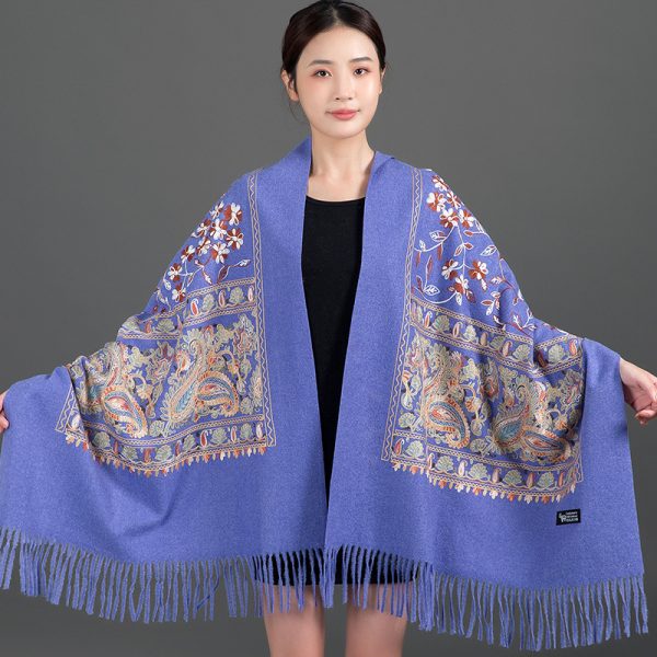 Scarf Shawl Cashmere Warm Cheongsam Outerwear - Image 10