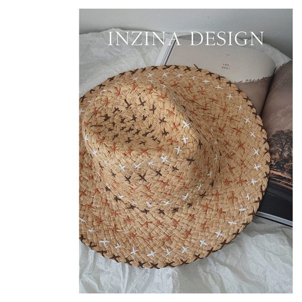 Retro Personality Western Cowboy Style Straw Hat - Image 4