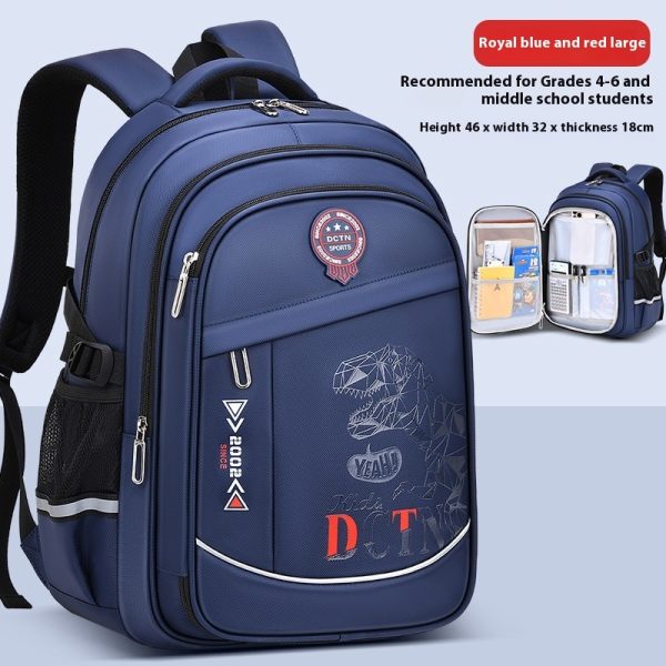 Children's Burden Reduction Multi-compartment Primary School Large Capacity Schoolbag - Image 8