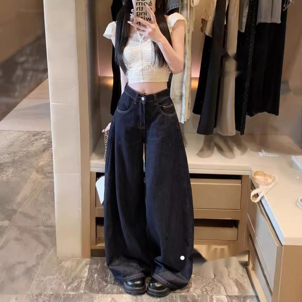 Women's American-style High Street Jeans Wide-leg Pants - Image 2