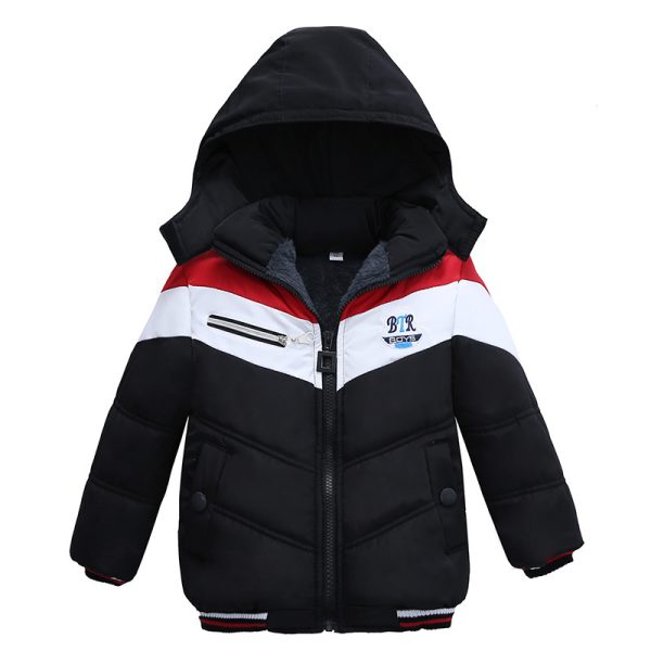 Long Sleeved Hooded Padded Jacket For Boys - Image 3