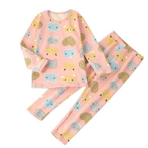 Children's Thermal Underwear Suit Fleece-lined Thickened - Image 8