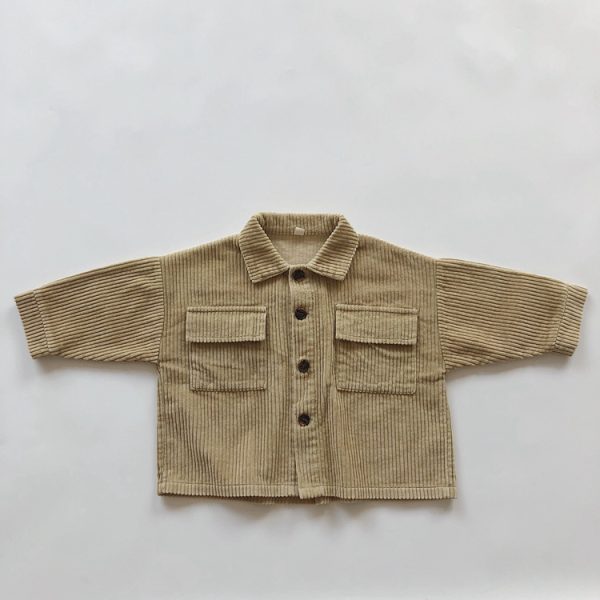 Vintage Kids Corduroy Loose Cardigan Jacket - Image 5