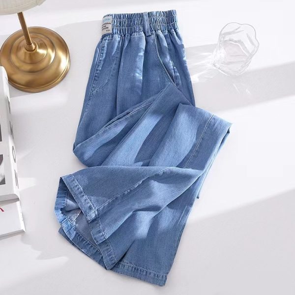 Jeans Women's Summer Thin High Waist Drooping - Image 4