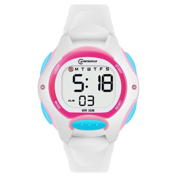 Electronic Watch Girls' Sports Waterproof Luminous Alarm Clock Exam - Image 3