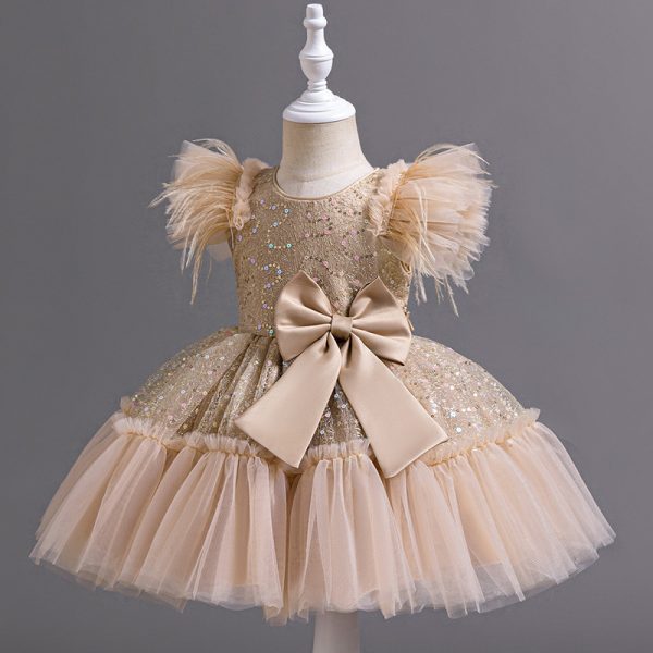 Flower Children's Clothing Children's Wedding Dress Tulle Skirt Summer - Image 8