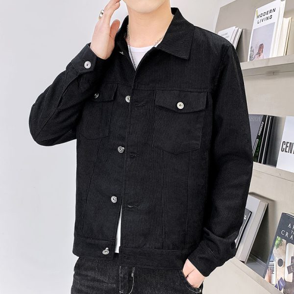 Corduroy Jacket Men's Spring Autumn And Winter Thickened - Image 6