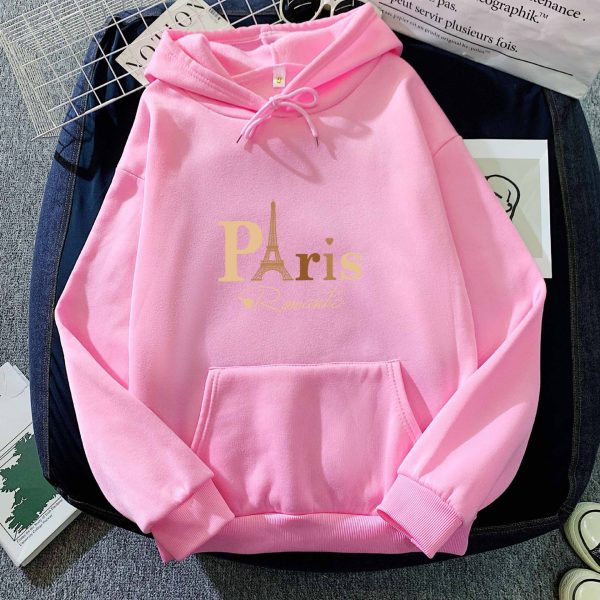 Letter Printed Hoodie Female Couple's Tops - Image 10