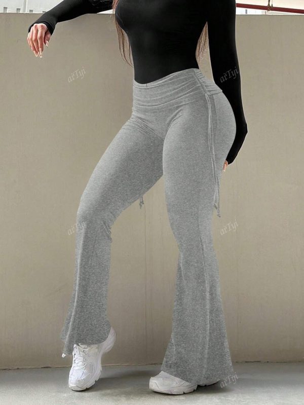 Women's Casual Sports Style Flared Pants, Slimming And Versatile - Image 4