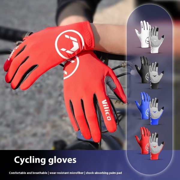 Spring And Summer Outdoor Mountain Bike Riding Gloves Thin Shock Absorption - Image 3