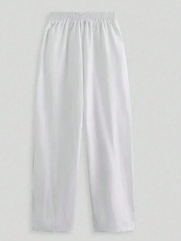 Women's Elastic Waist Wide-Leg Pants - Image 5