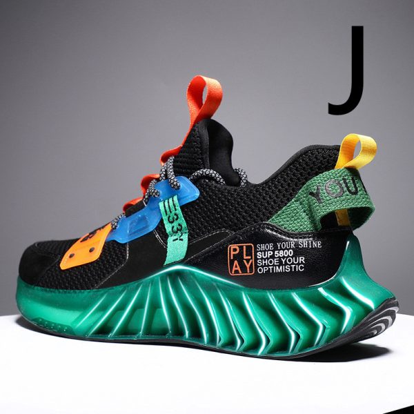 Men's Casual Youth Single Net Shoes Colorful Sports Tide - Image 10