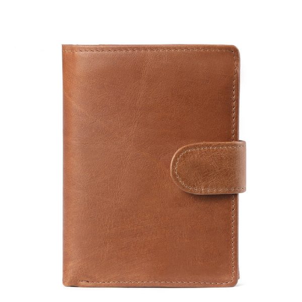 New Leather Wallet For Man Retro Crazy Horse Leather Casual Short Wallet - Image 5