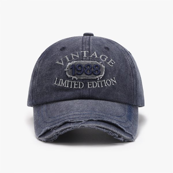 Letter Embroidery Outdoor Curved Brim Soft Top Neutral Baseball Cap - Image 6