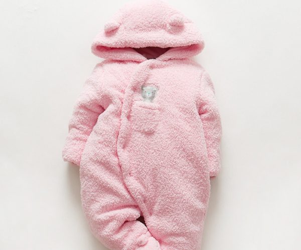 Baby clothes lamb winter cotton padded clothes baby newborn baby skin thickening climb Siamese clothes cotton - Image 10