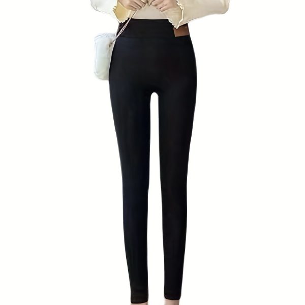 Women's Cashmere Fleece-lined Thickened Autumn And Winter Leggings - Image 5