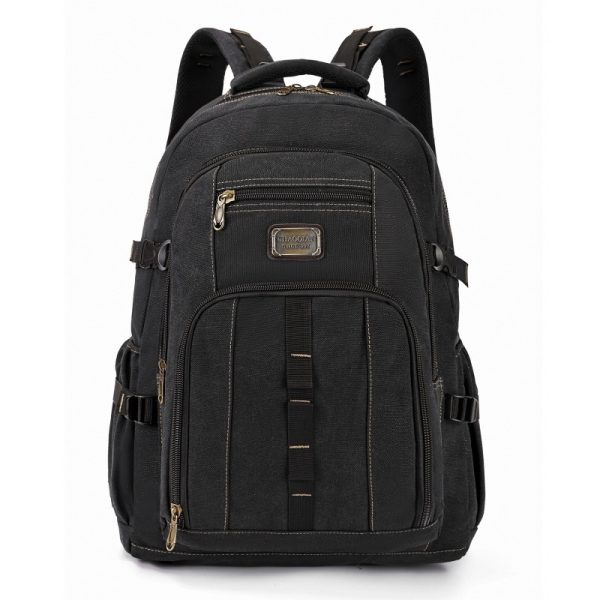 Durable Large Capacity Canvas Backpack Retro Computer Backpack Travel & Outdoor Sports - Image 7