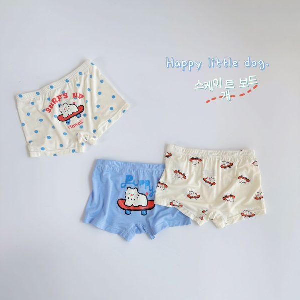 Three-piece Set Children's Underwear Modal Printing Baby Kindergarten Boxer Shorts - Image 6