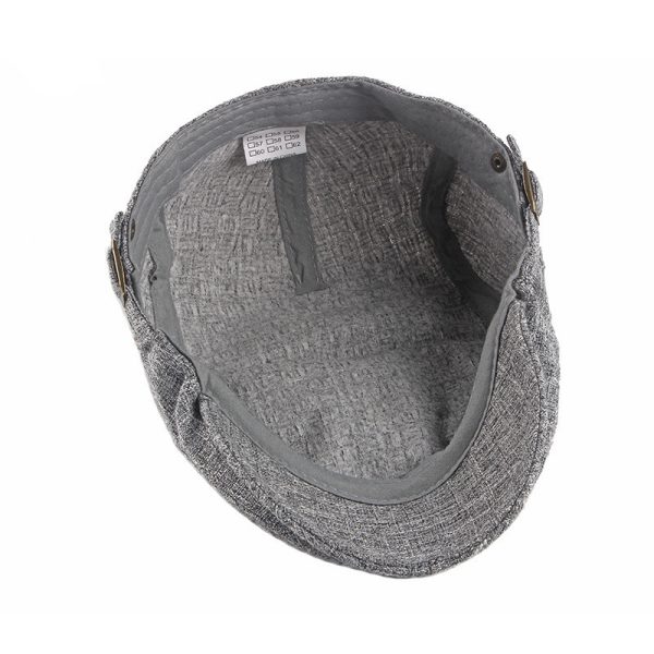 Men's British Retro Breathable Simple Light Board Advance Hats - Image 3