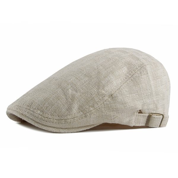 Men's British Retro Breathable Simple Light Board Advance Hats - Image 7