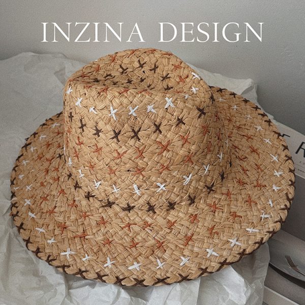 Retro Personality Western Cowboy Style Straw Hat - Image 6