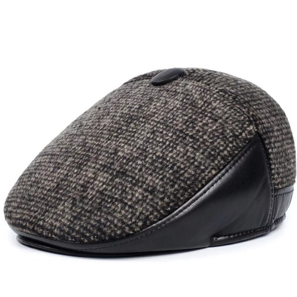 Men's Fashion Casual Winter Warm Peaked Cap - Image 3