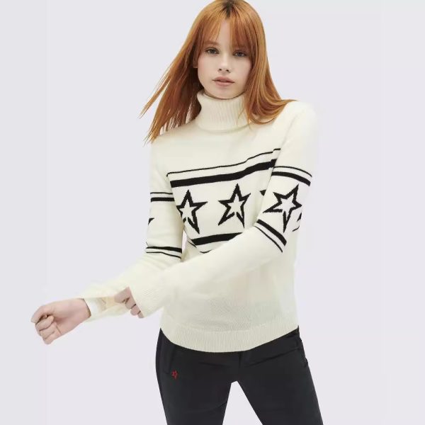 American Autumn And Winter New Slim Fit XINGX Printed Turtleneck Sweater - Image 3