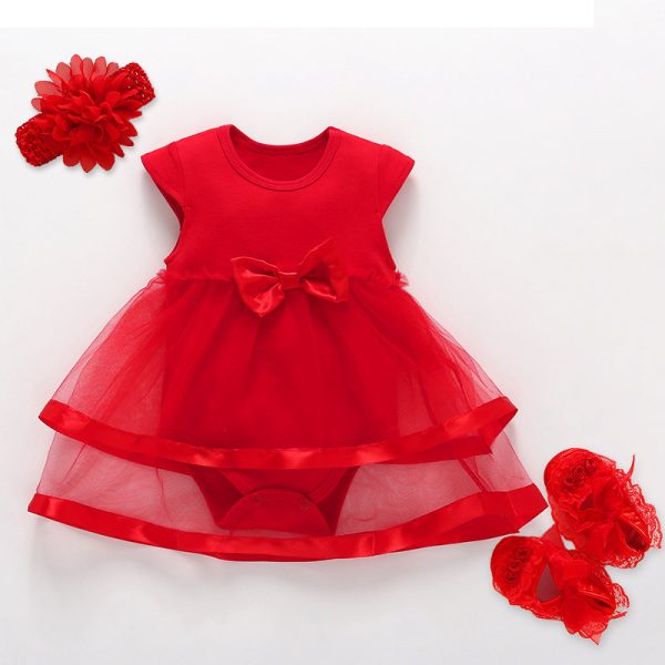 New Baby Girl Birthday Princess Dress - Image 2