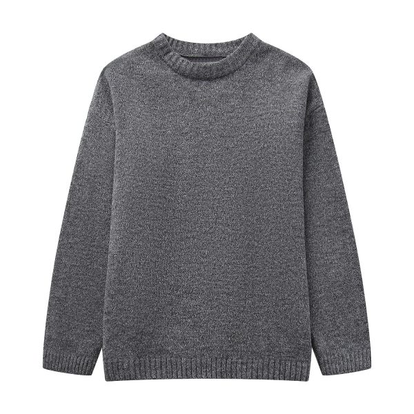 Autumn New European And American Style Round Neck Pullover Sweater - Image 4